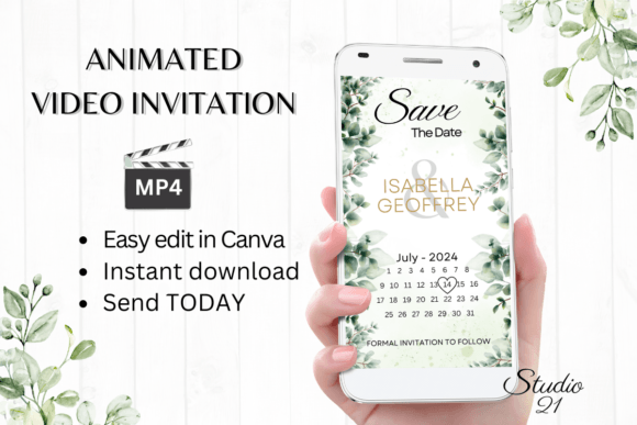 Classic Save the Date W2404B: A Designer's Guide to This Digital Evite Template
