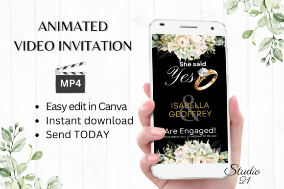 Digital Engagement Announcement W1429B: Modern Typography for Instant Impact
