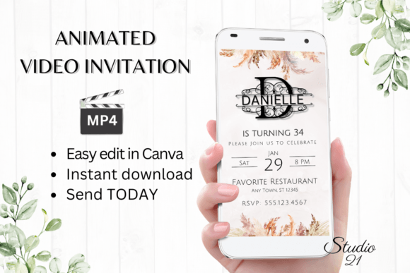 Electronic Invite (Monogram Letter D): A Modern Digital Invitation