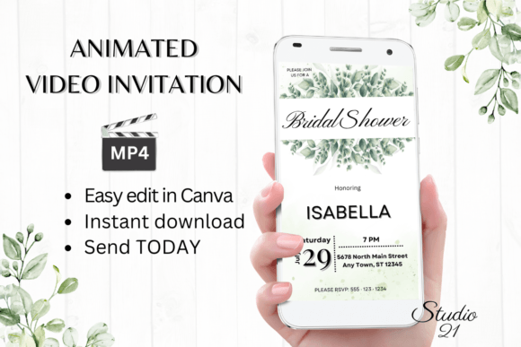 Elegant Bridal Shower Invites Made Simple with W4406