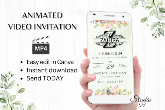Instant Style: The Electronic Invite (Monogram Letter Z)
