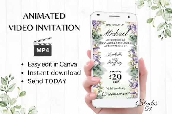 Modern Groomsmen Proposals: A Digital Video Template